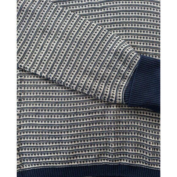 Liz Claiborne 100% Silk Sweater Navy/Gold Long Sleeve V-neck Women's Size Small - Picture 7 of 7